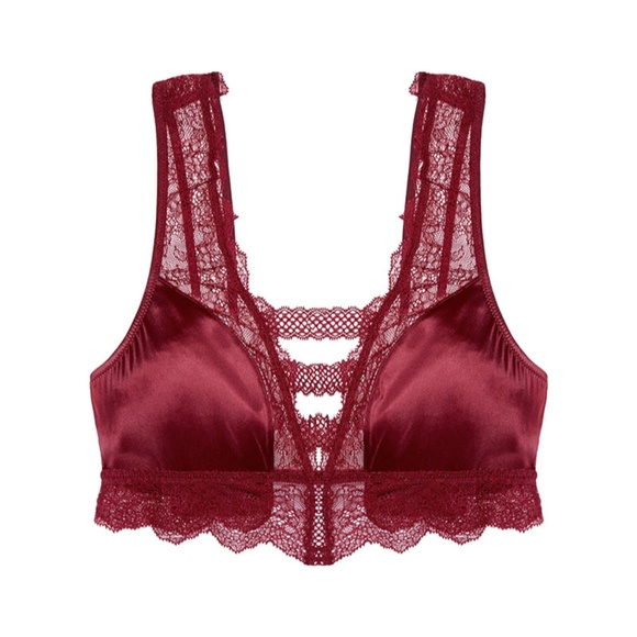 Victoria's Secret Lace Bra Bralette Longline Lace - Picture 2 of 2